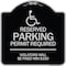 Signmission Connecticut Reserved Parking Permit Required Violators Fined Min $150 Alum, 18" x 18", BS-1818-24658 A-DES-BS-1818-24658 - alternate 1